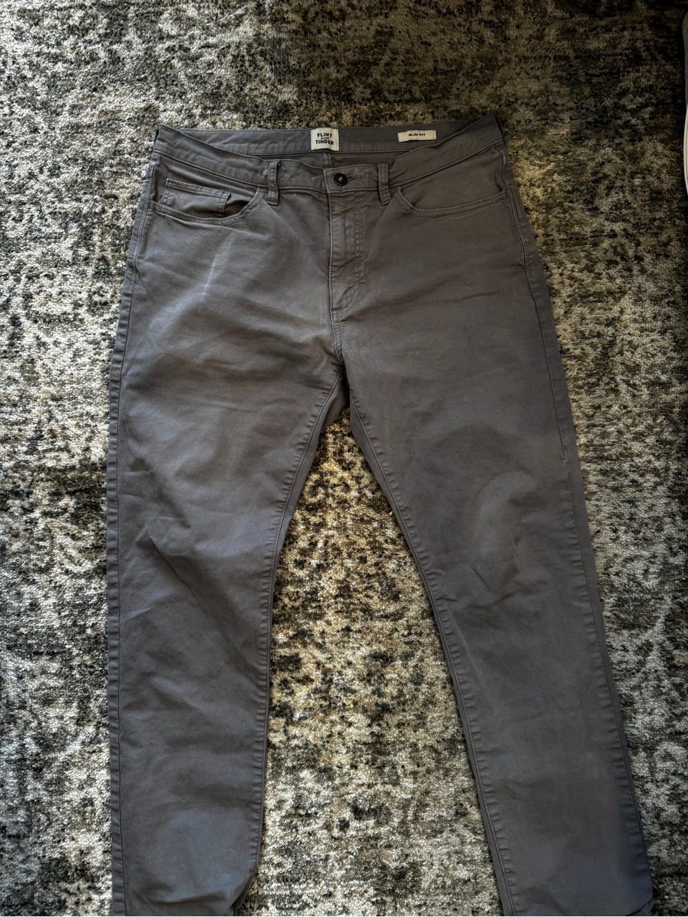 Slim Men's Chinos in Light Gray